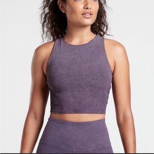 Athleta Conscious Crop Racerback Sports Bra Tank Top Size Small